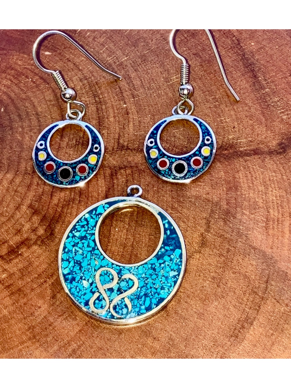 Vintage Alpaca Turquoise Jewelry